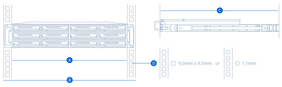 Physical Specifications for Synology RKS1317
