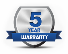 5 Year Warranty