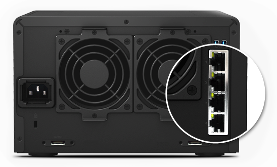 Quad LAN ports for failover and Link Aggregation support