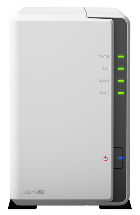 Synology DS216se Front View