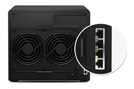 Quad LAN ports for failover and Link Aggregation support