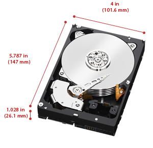 Western Digital RE SAS Dimensions